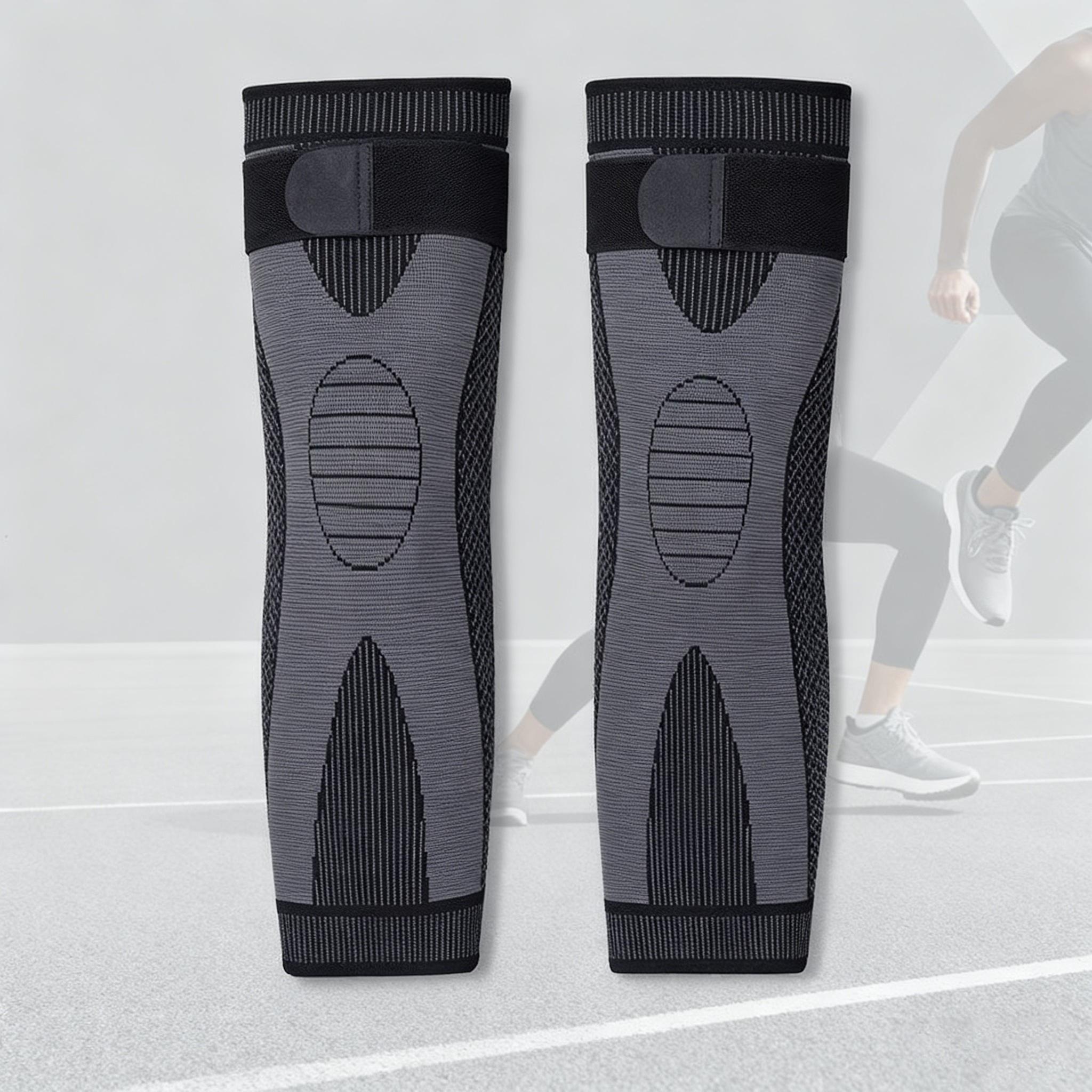 High - quality Cozy Knee & Leg Sleeves! These trendy, non - slip long cotton sleeves are perfect for fall and winter. They're comfortable, supportive, flexible, and moisture - wicking, alleviating joint pain in sports or daily life. Unisex, Mother's Day