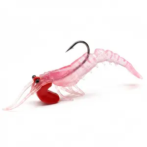 Tolure 3PCS Jumping Shrimp with Jig Head Hook 10cm/18g, 5-Segment Soft Segmented Shrimp Lure Fishing Lures Jig Head Fishing Stuff Bait Lures outdoorfun fishhooks