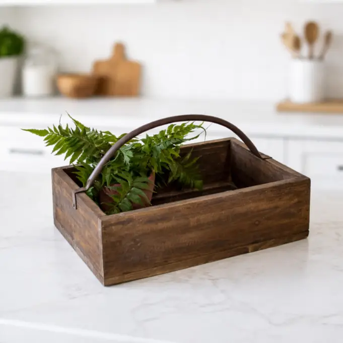 Natural Wood Basket