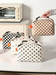 Adorable Floral Tote Lunch Bag, Portable Thermal Insulated Box, Thickened Aluminum Foil Bento Case, Cute Style, All Seasons Use, Cute Bento Bags