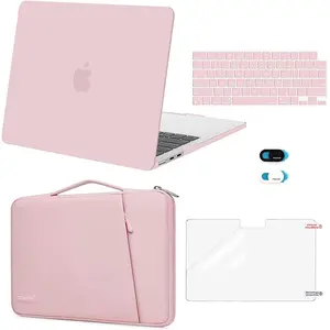 MOSISO Pink Vertical Laptop Sleeve for MacBook Air 13.6-inch (2022–2025, M2 / M3 / M4 ONLY) Model A2681 / A3113 / A3240 – Not for Pro