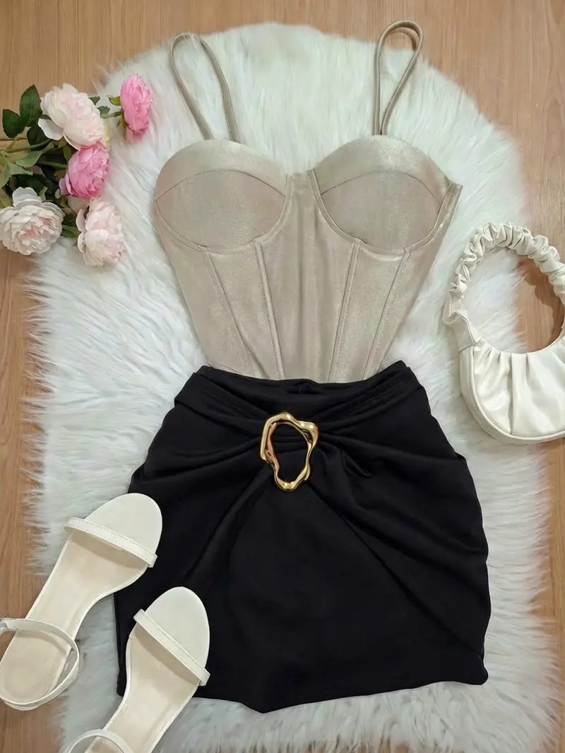 2 piece bodycon skirt set - TikTok Shop