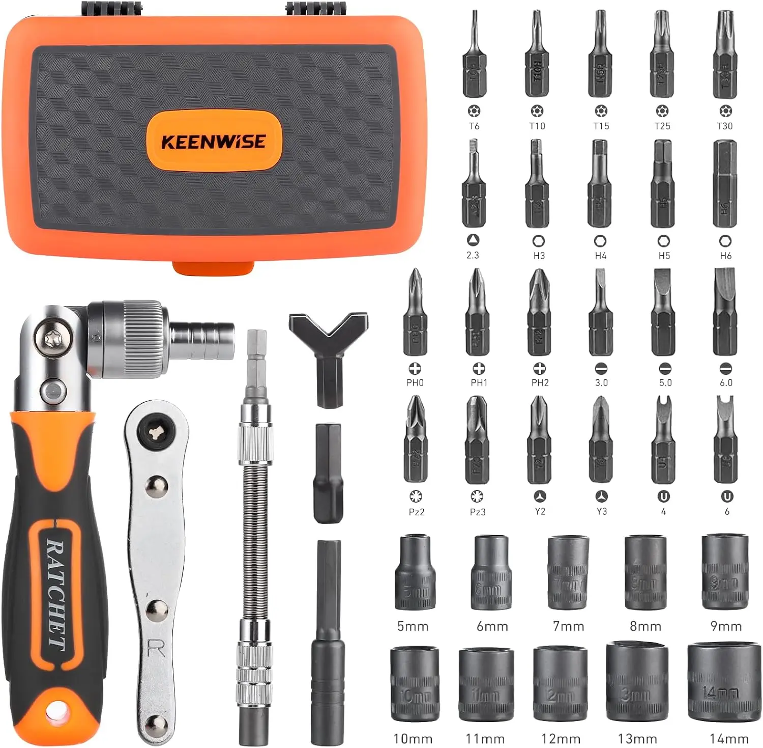 Ratcheting Screwdriver Set:38-in-1 Ratchet Screwdriver Tools Versatile Magnetic Tools for Mechanics and DIY Enthusiasts (2880A)