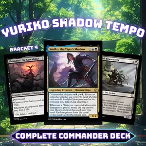 Yuriko Shadow Tempo Commander Style Deck | 100 Cards + Tokens | Custom Proxy Cards