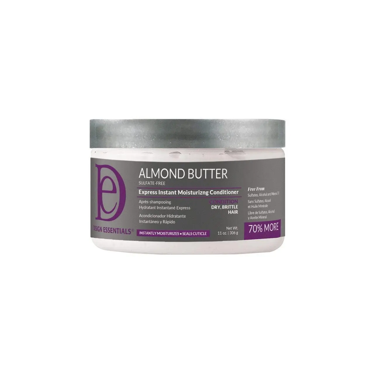 Almond Butter Liquid Hair Conditioner - 11 oz Unisex Moisturizer for All Hair Types, Cuticle-Sealing Daily Haircare Support, Deep Nourishing Conditioner, Detangling, Frizz Control, Selfcare, Honey Blend, Daily Moisture Support, Seals Cuticle, None, Hair W