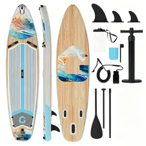 11FT Inflatable Paddle Board, Premium SUP with Complete Accessories, Wide Stable Design, Non-Slip Deck, Ideal for Beginner Water Sports Enthusiasts