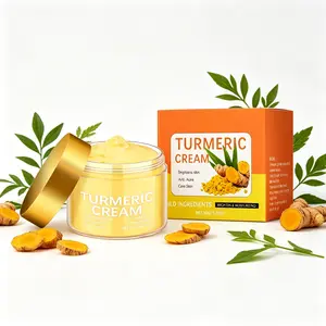 Turmeric Face Cream 50g – Brightens Skin, Anti-Acne, Moisturizing & Nourishing – Daily Hydrating Face Moisturizer for Women & Men, Smooth & Glow Skin Care