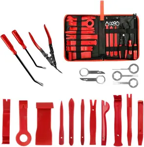19PCS Trim Removal Tool Set, Car Panel Door Audio Trim Removal Tool Kit, Nylon Tool Set Vehicle Dash Radio Audio Installer with Storage Bag