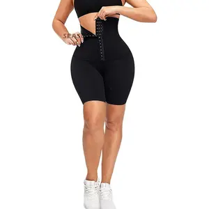 SEASUM High Waisted Yoga Legging with Adjustable Waist Corset Belt Tummy Control Slimming Waist Trainer Pant SEASUM