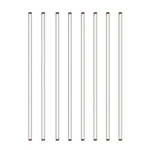 Glass Stick 12" Length Stir Rod with Both Ends Round 8pcs/pk