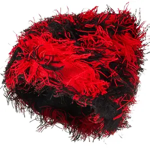 New Warm Thick Stretchable Distressed Knitted Beanie - Fuzzy Winter Hats with Trendy Tassel, Y2K Style, Outdoor Ski Knit Skull Cap for Men & Women