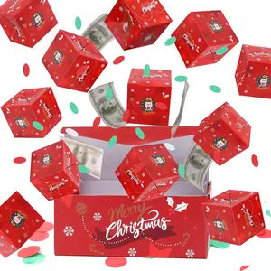 Money Surprise Box - Christmas Gift with Confetti Explosion for Women, Men, and Kids