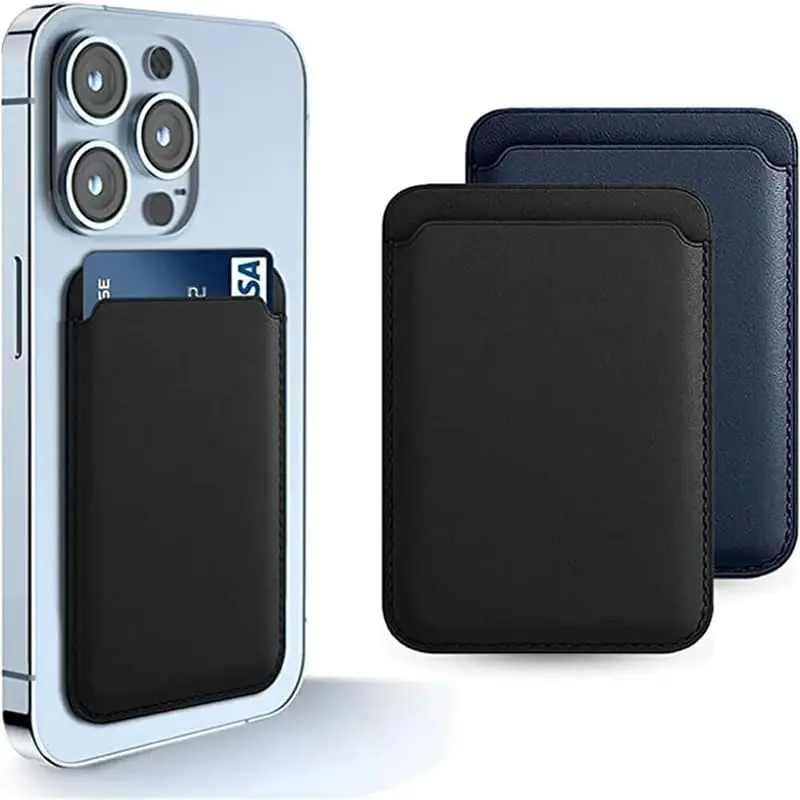 Leather Card Holder Wallet with MagSafe Compatibility, For Iphone 12/13/14/15/16 pro max plus Series, 16e Magnetic Phone Wallet, Carrying Bank Cards, IDs, or Credit Cards Securely (White)