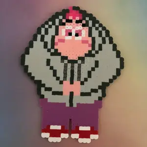 Embarrassment Perler Bead Art | Wall Art | DIY Fuse Bead Designs | Cute Deco