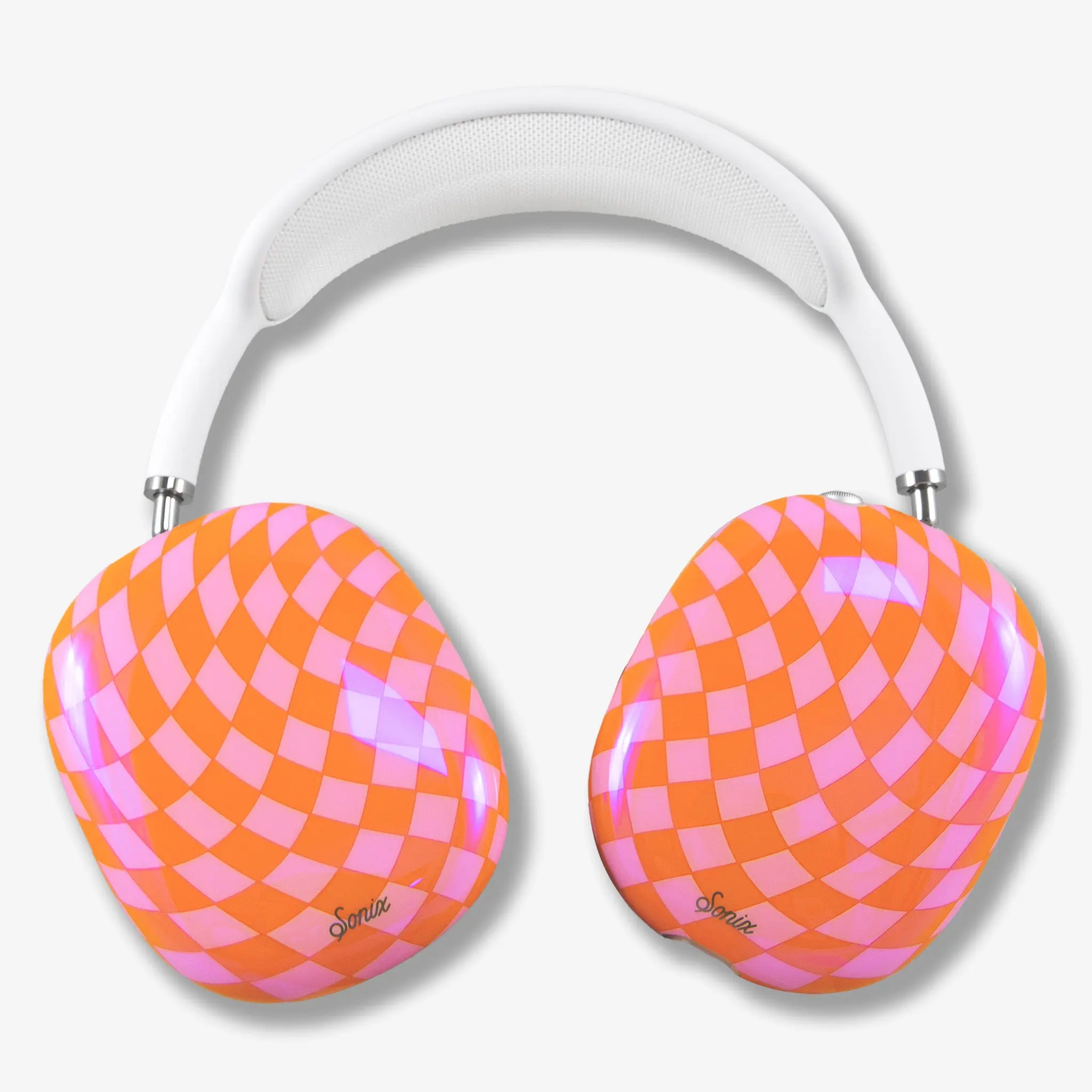 Checkmate Pink/Orange AirPods Max Cover Checkmate Pink/Orange AirPods Max Cover
