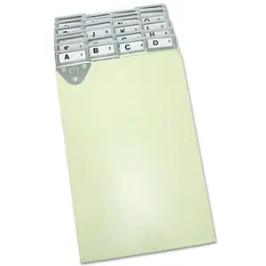 212 MAIN Expandi-Matic Posting-Ledger Tray - Sturdy Metal Tab Indexing Pressboard, Blank A-Z Tabs, 8 1/2 x 11 Letter Size, 25-Pack (Office Stationery for Indexing Needs)