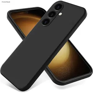 for Samsung Galaxy A17, A07, A05S, A15, A25, A35, A55, S26 Ultra, S25 Ultra, S25FE, S25 Edge, Phone Case Protection Liquid Silicone, Shockproof, Thin Slim Soft Rubber Gel TPU Plain Cover for Women, Matte Solid Color