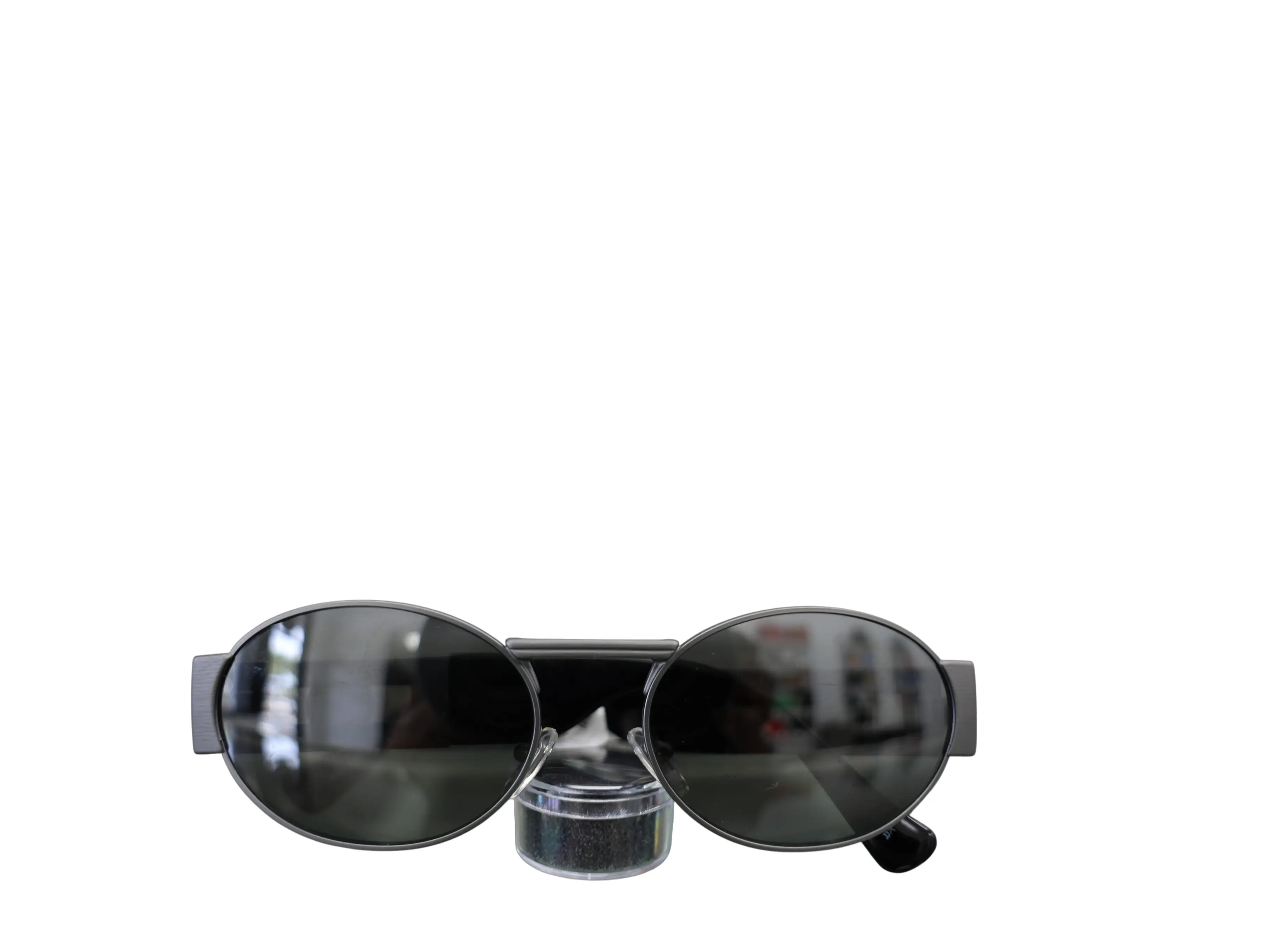 Pre-owned VERSACE SUNGLASSES ROUND # 4