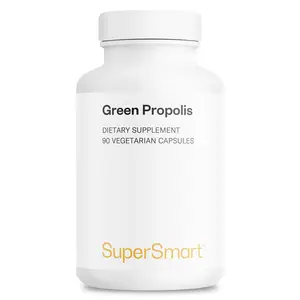 SuperSmart - Green Propolis Supplement 1200mg per Day (Patented) - Natural Green Propolis Extract Brazil | Non GMO & Gluten Free - 90 Vegetarian Capsules
