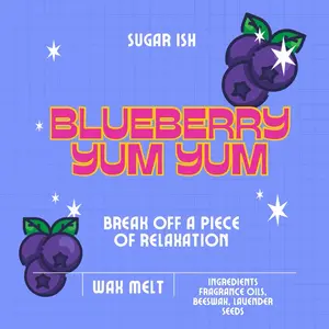 Blueberry wax melt