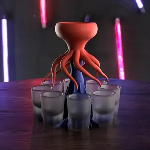 Octopus Shot Dispenser, Party Drinkware, Ideal for Gatherings & Kitchens, Unique Octopus Design, Perfect for Serving Drinks