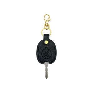 Leather Key Sleeve for Broken Key, Car Key Cover, Key Loop Replacment, Key Fod Protector Keychain for Women/Men