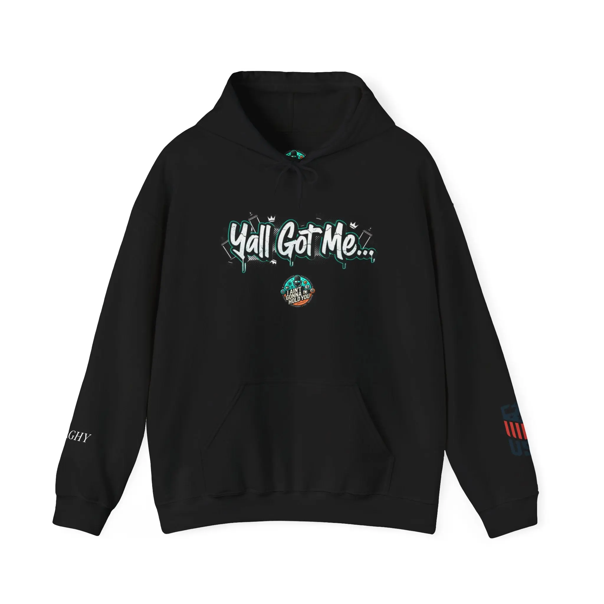 Gildan 18500 Sweatshirt Hoodie - Urban Slang Inspired by Prince Paul, Long Sleeve, Medium Length, Autumn Wear, Soft Cotton-Poly Blend, Unisex Fit, Large Front Pocket, Double-Lined Hood