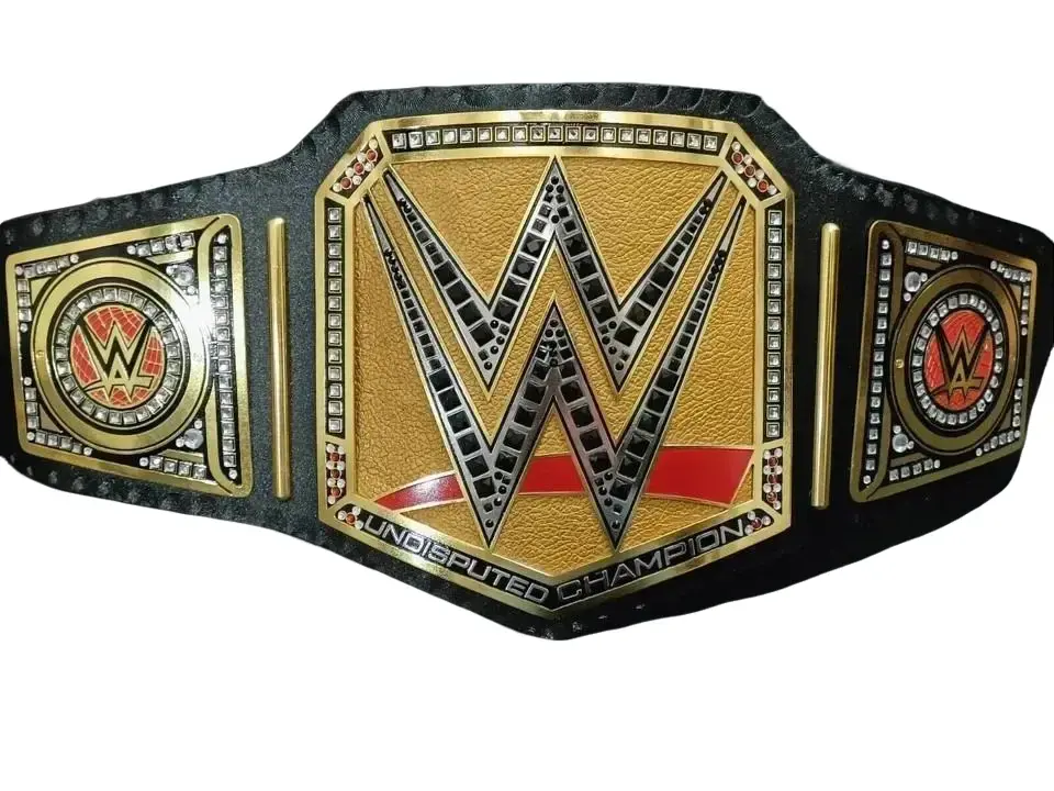 Men's Undisputed Heavyweight Championship Replica Belt, 2mm Brass, New Adult-Size Fashion Accessory