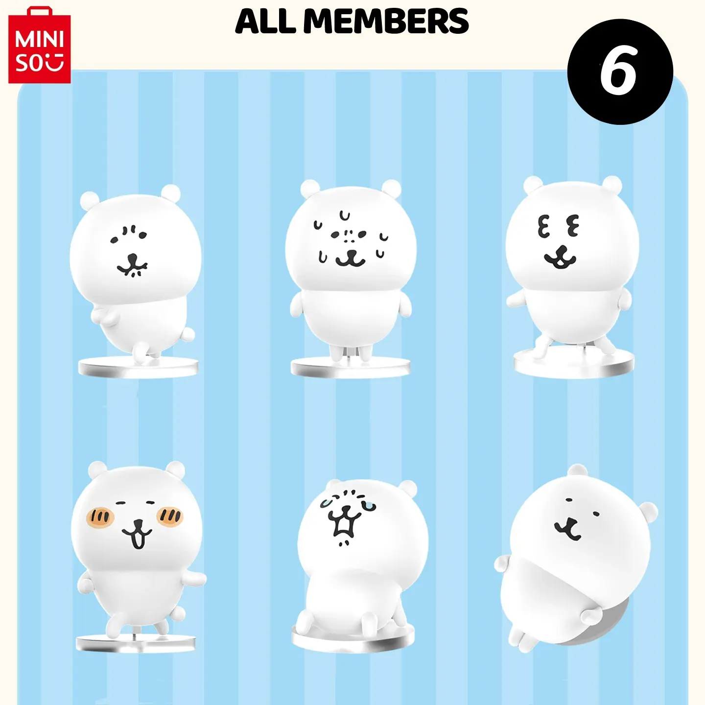 【Holiday Gift】MINISO Joke Bear & Friends Trendy Fashion Mental Status Figure Blind Box, Stylish Festival Gift for Friends Collectible Holiday & Birthday Gift for Kids & Adults#Summervibes