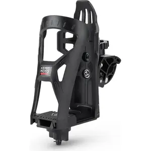 Cup Holder, Upgraded Drink Holder for Motorcycle Handlebar, Water Bottle Holder Mount with 0.6”-1.56” Metal Clamp For Scooter,Bike,Boat,Stroller,Wheelchair,Golf Push Cart,Tractor