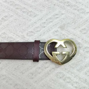 Pre-owned Gucci Belt GG logo Calfskin