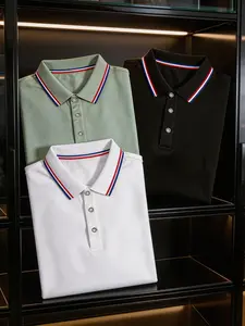 3-Pack Short Sleeve Polo Shirts for Men, Sporty Casual Tie Dye Design, Breathable Comfort Fabric, Ideal for Daily Wear & Golfing