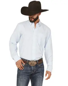 Wrangler Men's X Cody Johnson Men'S Non-Solid Solid Long Sleeve Button-Down - 112369518