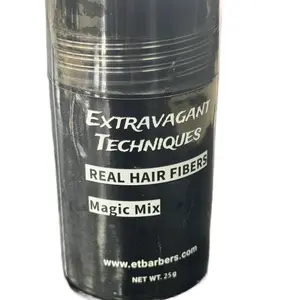 100% Real Hair Fibers 25g for concealing Thinning Hair - Hair Loss Solution, beards, hairlines, improve hair density, hair loss solution Complete Blend Keratin Comfort Fluffy Styling Texture powder Haircare