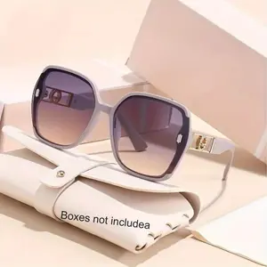 Women's Classic Retro Square Glasses - Anti-Reflective PC Lenses, Vintage Eyewear for Travel, Golf & Beach