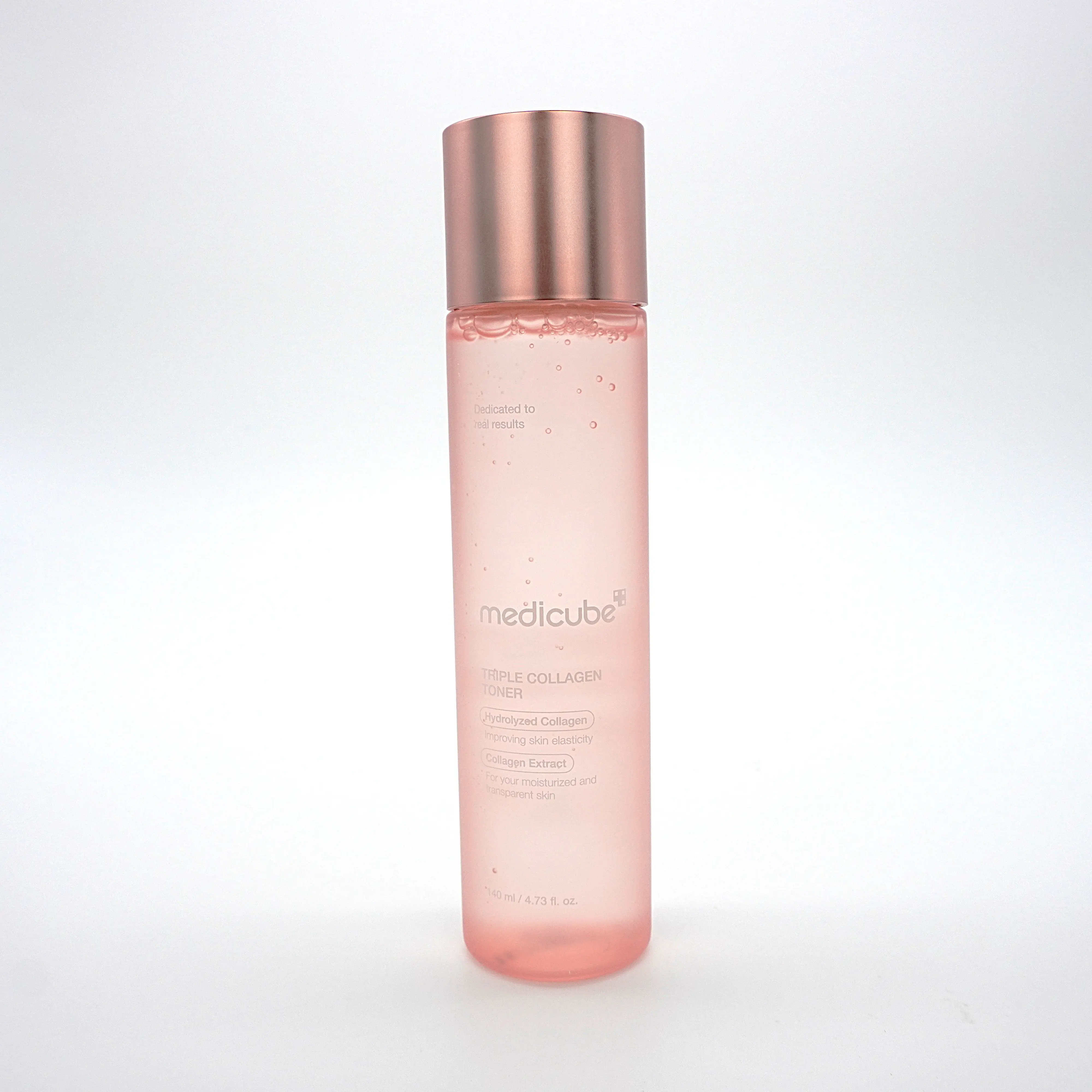 Medicube Triple Collagen Toner 140ml Liquid - Hydrating Hyaluronic Acid & Niacinamide Skincare for Sensitive Adults, Rejuvenating Cleanser with Moisture Lock for Daily Use