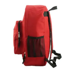 212 MAIN 17.5 in. Multi-Pocket Backpack for School, Red