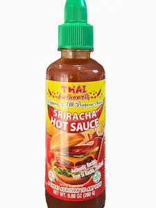 Authentic Thai Sriracha Chili Sauce - 9.88oz - No Preservatives or Artificial Color - No MSG - Great Flavor Addition