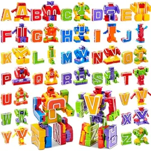 Alphabet Robots Toys for Kids, ABC Learning Toys, Alphabots, Letters, Toddlers Education Toy, Carnival Prizes, Treasure Box and Prize for Classroom, Birthday Gift for Kids 3 4 5 6 7 8