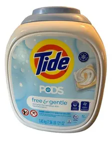 Tide PODS HE Laundry Detergent Pods Free and Gentle 152 Count Hypoallergenic Formula for Sensitive Skin 3.63 kg Bulk Pack