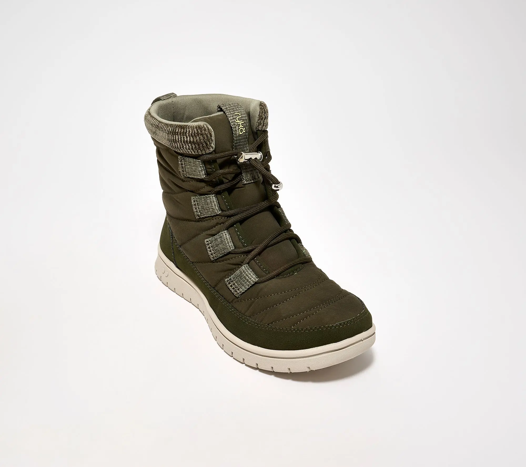 Ryka Repel Quilted Toggle Lace-Up Winter Boots - Sienna