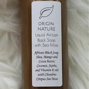 Liquid African Black Soap with Sea Moss