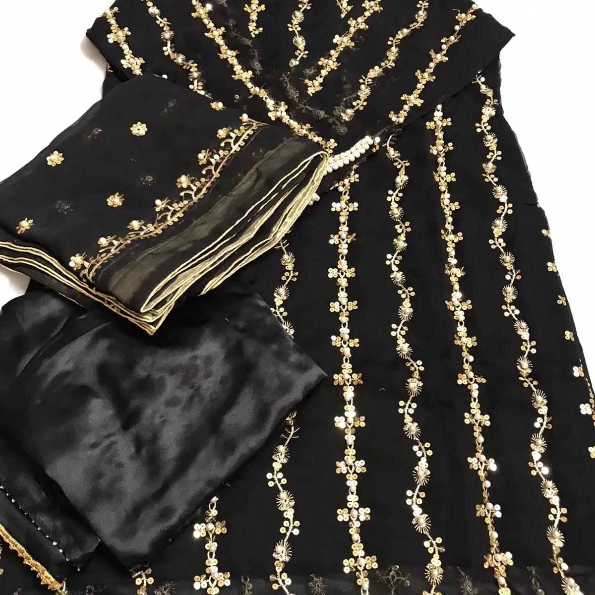 Beautiful Chiffon Dress - 3 Piece Fabric - Casual, Formal Traditional Womenswear Clothing Comfort