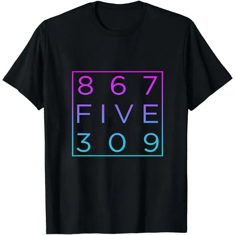 Retro 80's, Funny Music Shirt,Tommy Tutone,Music Lover Shirt,Music Gift,Retro Gift Shirt,Funny Gift Shirt Menswear Top