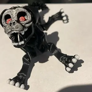 3d Printed Articulate Spooky Dog Figurine