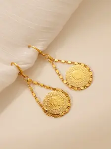 Turkish Kurdish Coin Drop Earrings, Ethnic Boho Style, Alloy Material, Perfect for Daily Wear, Parties, Weddings, Holidays