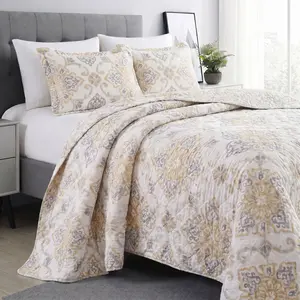 SAHARA MIST BOHO REVERSIBLE QUILT SET