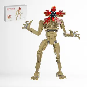Reobrix  Demogorgon Horror Monster Building Block Figure Stranger Things Hades Themed Collectible Model Pre-assembled Handheld Toy for Fans