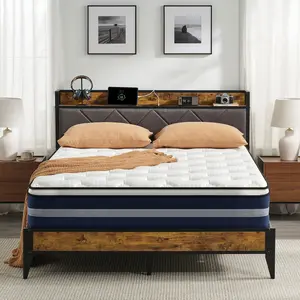 VIZIM Twin & Full & Queen Hybrid Mattress 10&12inch with Pocket Springs & Memory Foam for Cooling Comfort Pressure Relief Easy Setup Long Lasting Quality