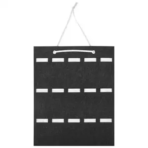 Glasses Organizer Sunglasses Organizer Storage Hanging Bag Sunglasses Eyeglasses Display Wall Mount Organizer 15 Slot Eyewear Holder Grey